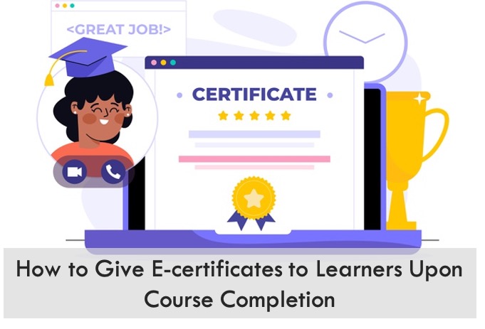 e-certificates for courses on LMS