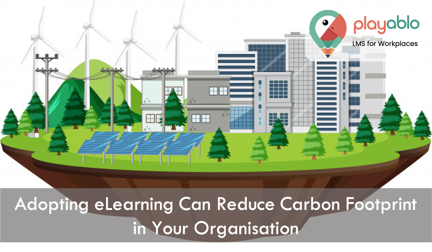 e-learning reduces carbon footprint
